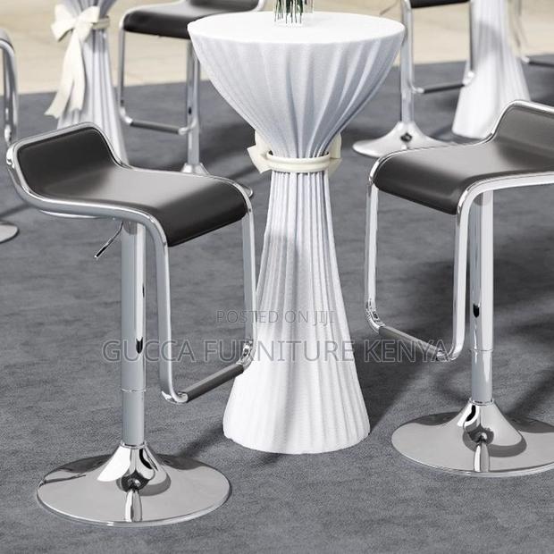 Home Chairs: Black Swivel Quadrilateral Pub Stool - thumbnail 5