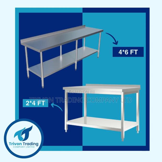 Stainless Steel Tables (4x6 Ft)