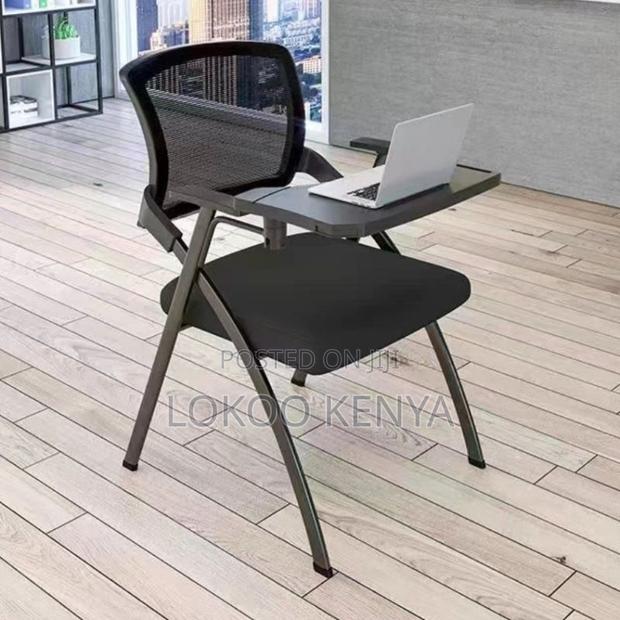Office Chair: Black Foldable Conference Chair - thumbnail 3