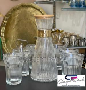 Stripe Style Set Glass Bottle for Cold Drinks - thumbnail 2