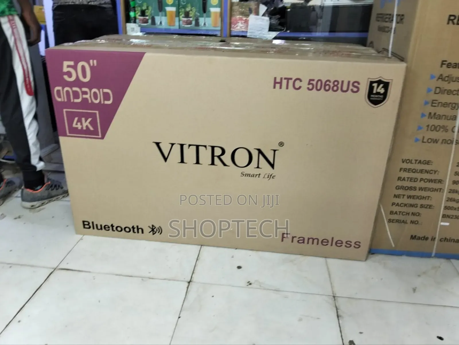 Vitron 50 Smart Tv Android Frameless With Bt Smart Tv 