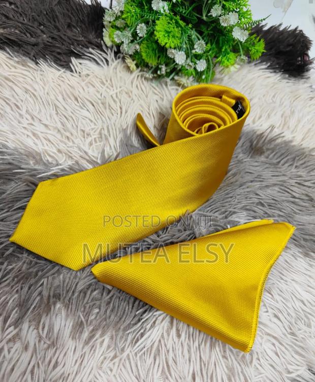 Emelard Green,Yellow Ocean Blue Official Tie Sets - thumbnail 2