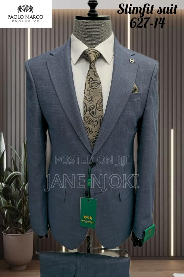 Grey Suit 2 Button - thumbnail 2