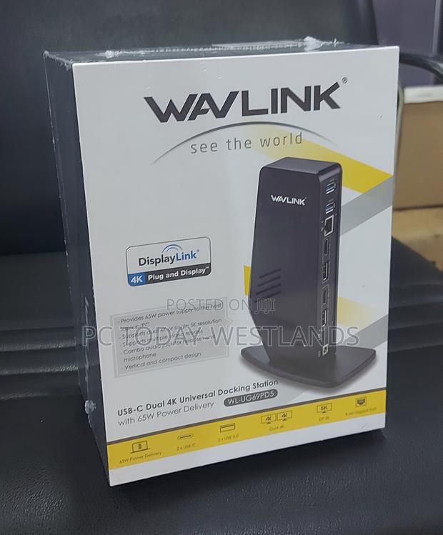 WAVLINK Ultra HD Multiple-Display Docking Station With 65W