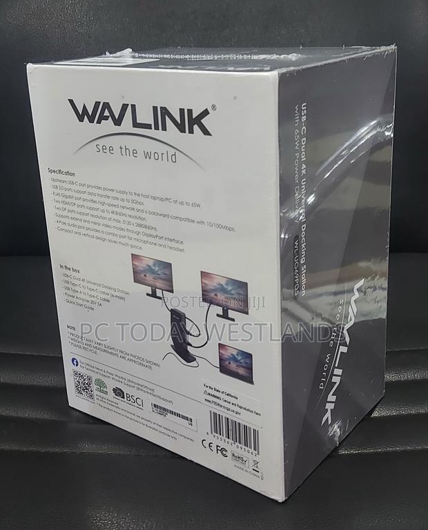 WAVLINK Ultra HD Multiple-Display Docking Station With 65W - thumbnail 3