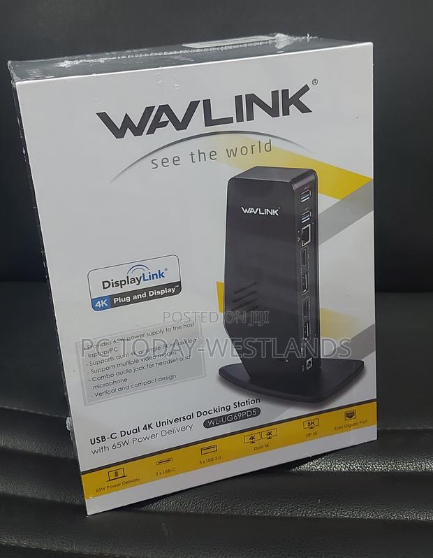 WAVLINK Ultra HD Multiple-Display Docking Station With 65W - thumbnail 4