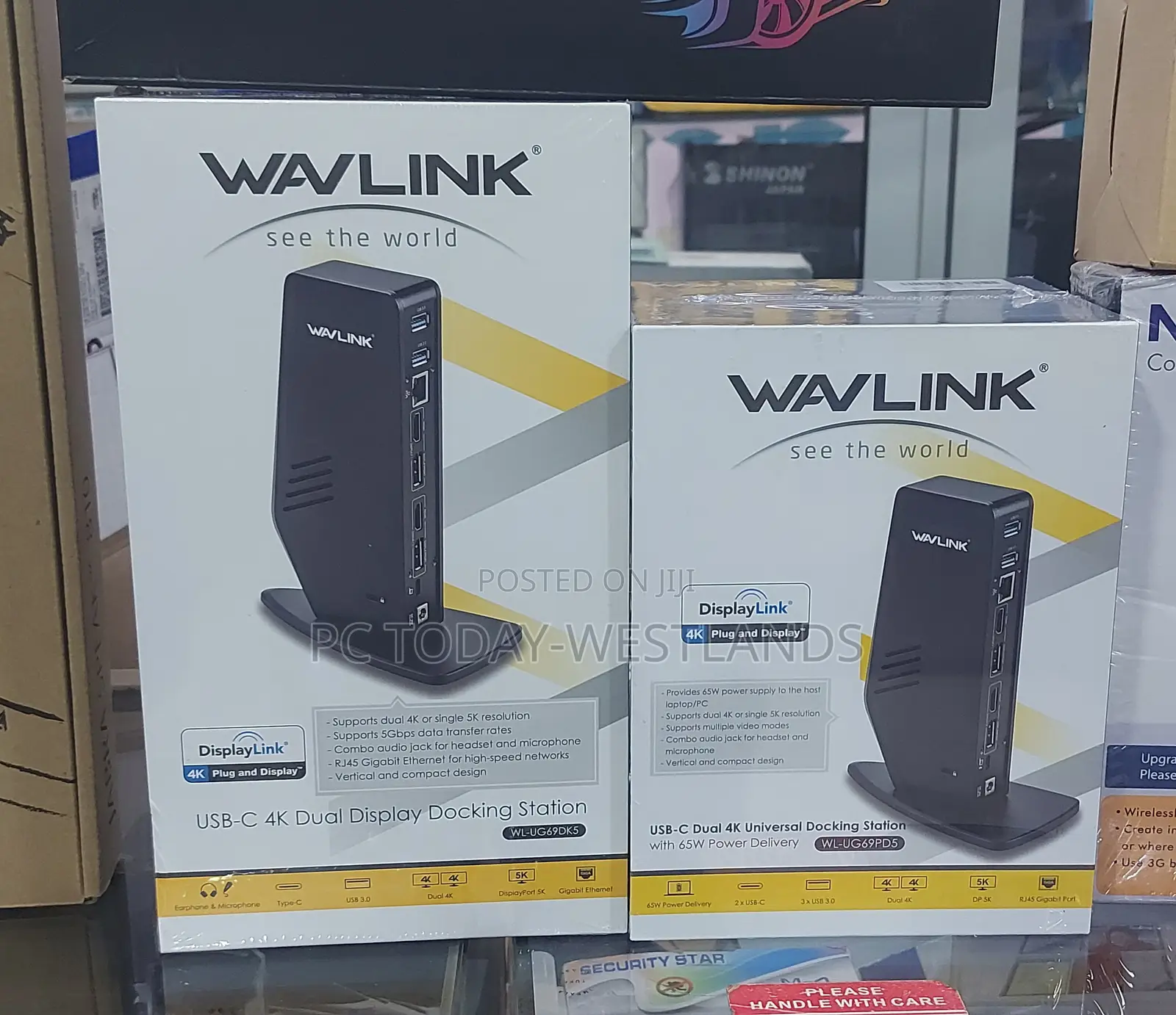 WAVLINK Ultra HD Multiple-Display Docking Station With 65W