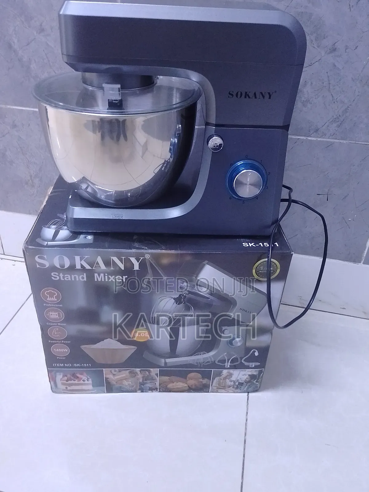 Sokany 8L Professional Stand Mixer (SK-1511)