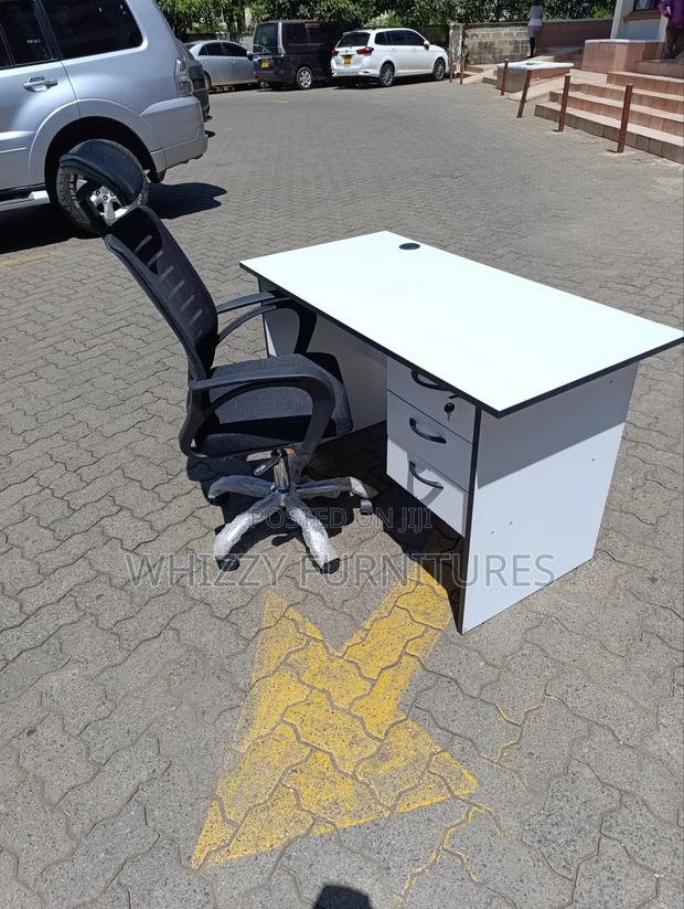 1.2m Study Desk and Headrest Office Chair