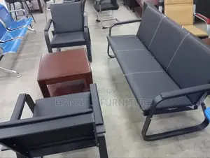Office 5- Seater Leather Chair