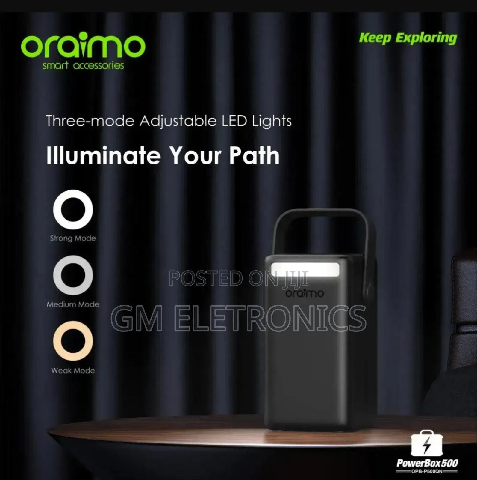 Oraimo Powerbox 500 50000mah 22.5w Powerbank With Torch.