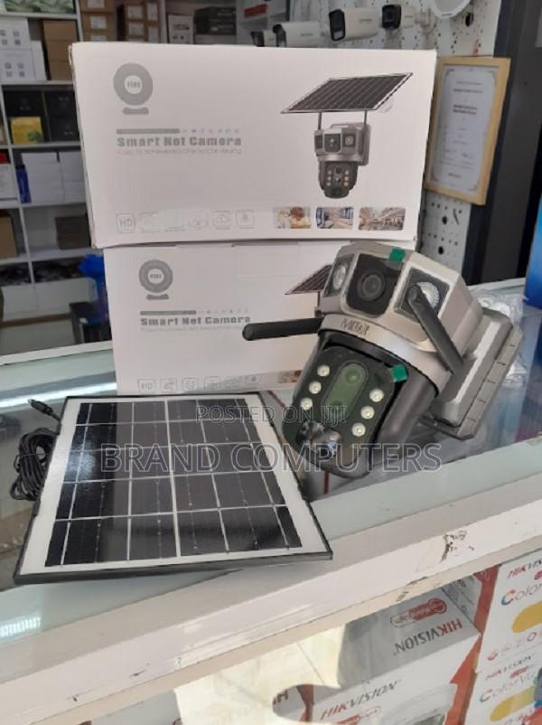 Dual Lens V380 4G Solar Outdoor PTZ Simcard Camera Colored