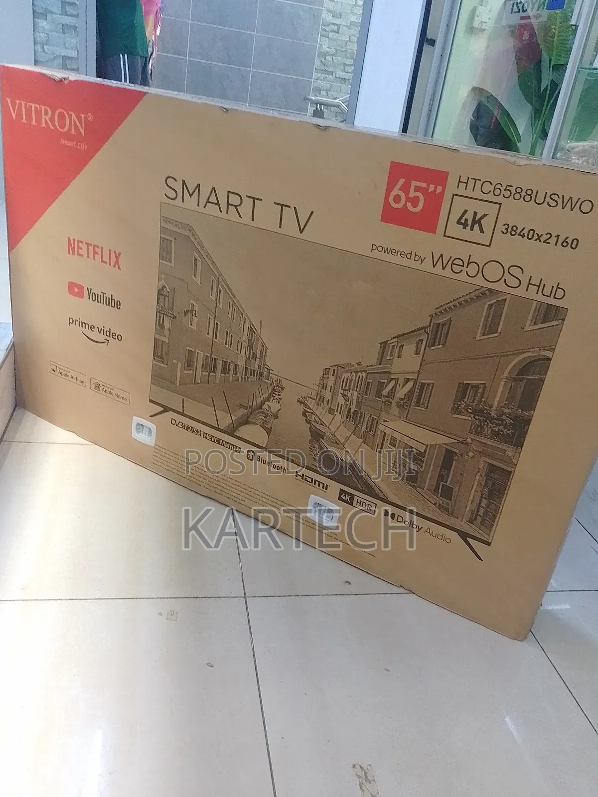 Vitron 65 Inches Uhd Smart Tv, Youtube, Prime Video