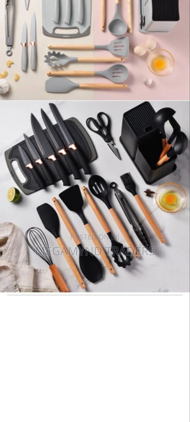 19pc Silicone Cooking Set/Heat Resistant Cooking Spoon