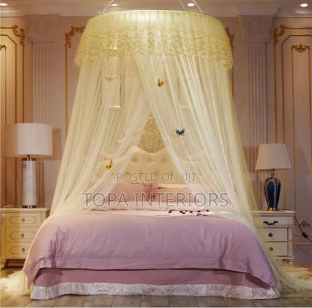 Queen Size Bed Round Mosquito Nets With Fine Mesh Bednets - main view