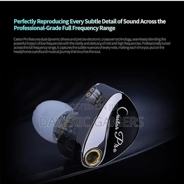 Kz Castor Pro in Ear Monitor, Hifi Bass in Ear Headphone