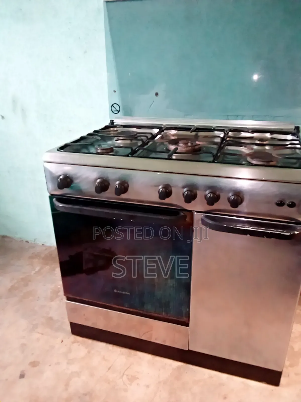 Ex Uk Ariston (Italy Made) S. Steel Body All Gas Cooker