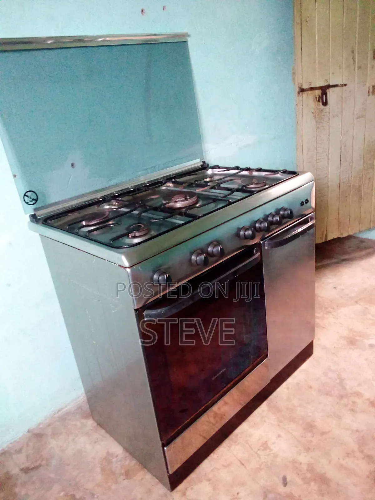 Ex Uk Ariston (Italy Made) S. Steel Body All Gas Cooker