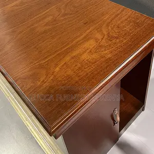 Office Tables:140cm Executive Mahogany Writing Staff Desk