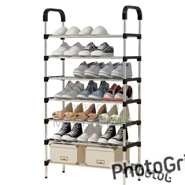 Shoe Rack 7-Tier Metal Shoe Storage Organiser