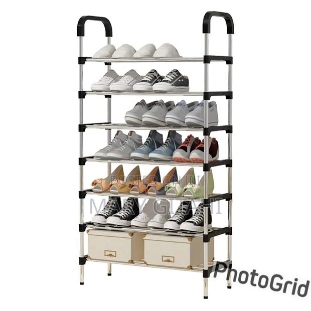 Shoe Rack 7-Tier Mettalic - main view