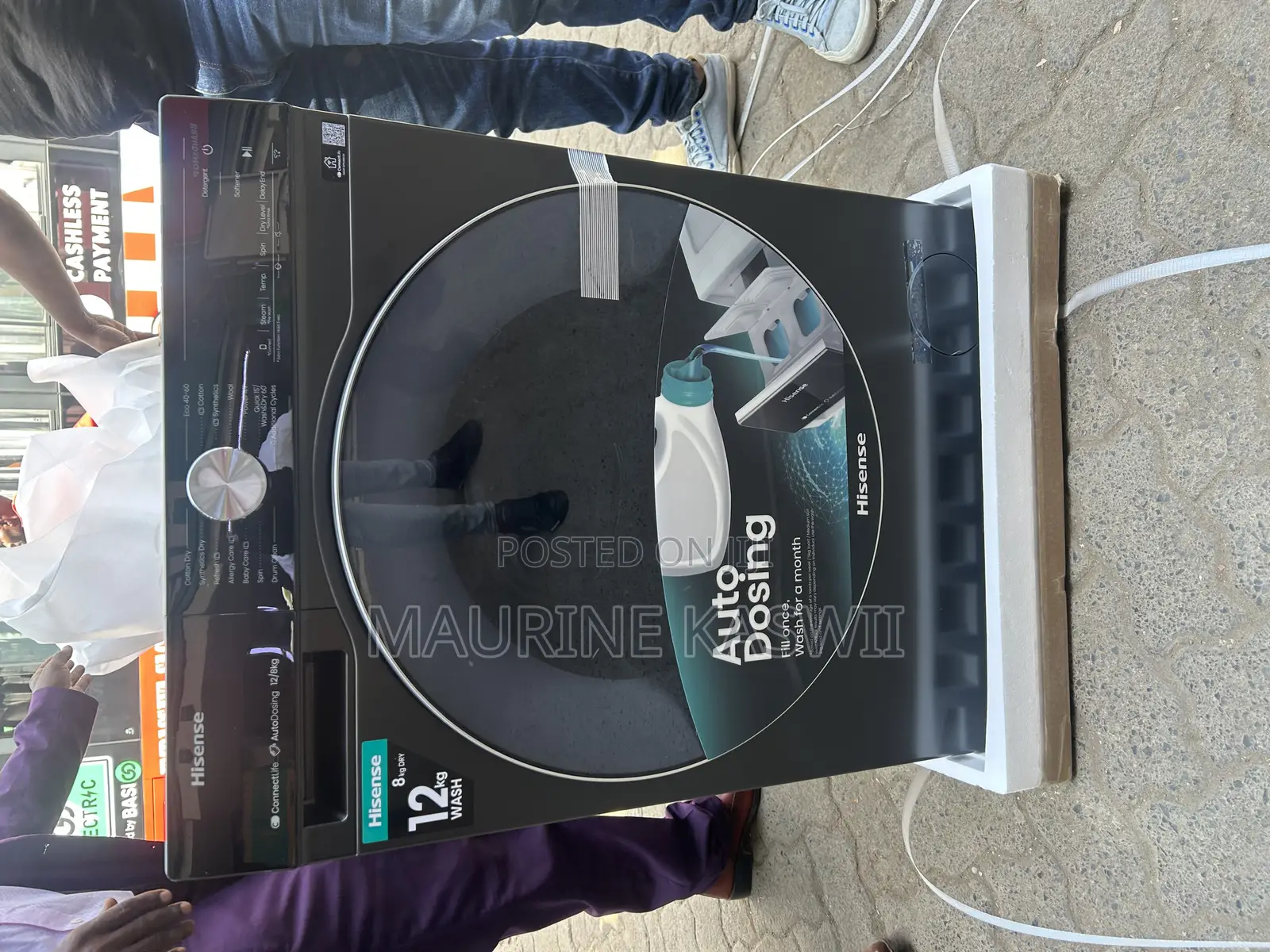 Hisense 12/8kg Front Load Wash and Dry Full Outomatic