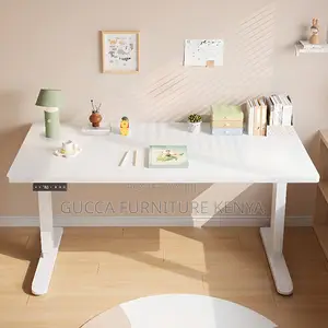 Office Tables: Computer Desk With Electric Height Adjustment