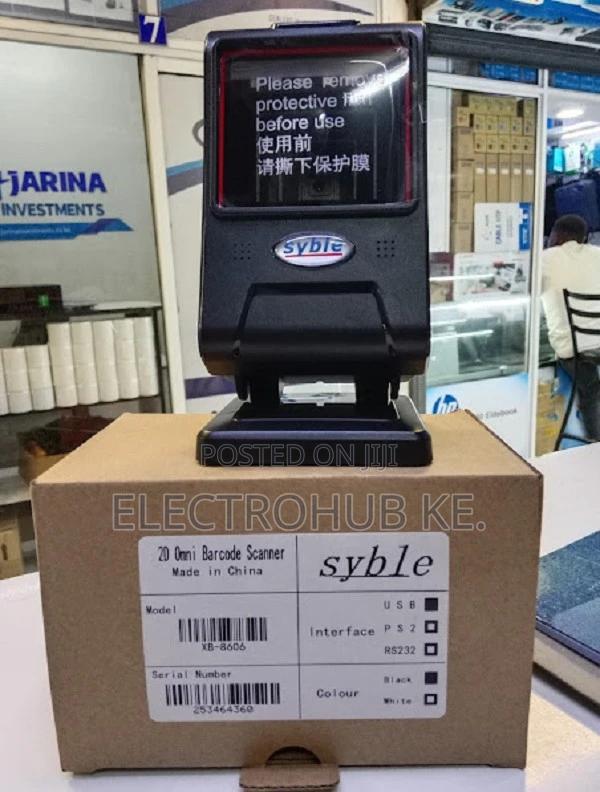 New Syble Xb 8606 Mini Tablemount Barcode Scanner - main view