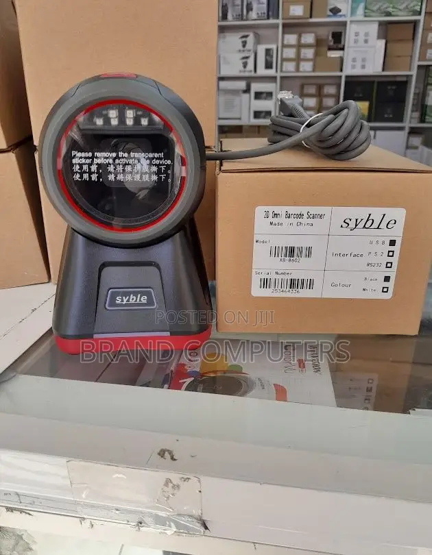 Table Mount Bar Code Scanner Round 2D XB 8602