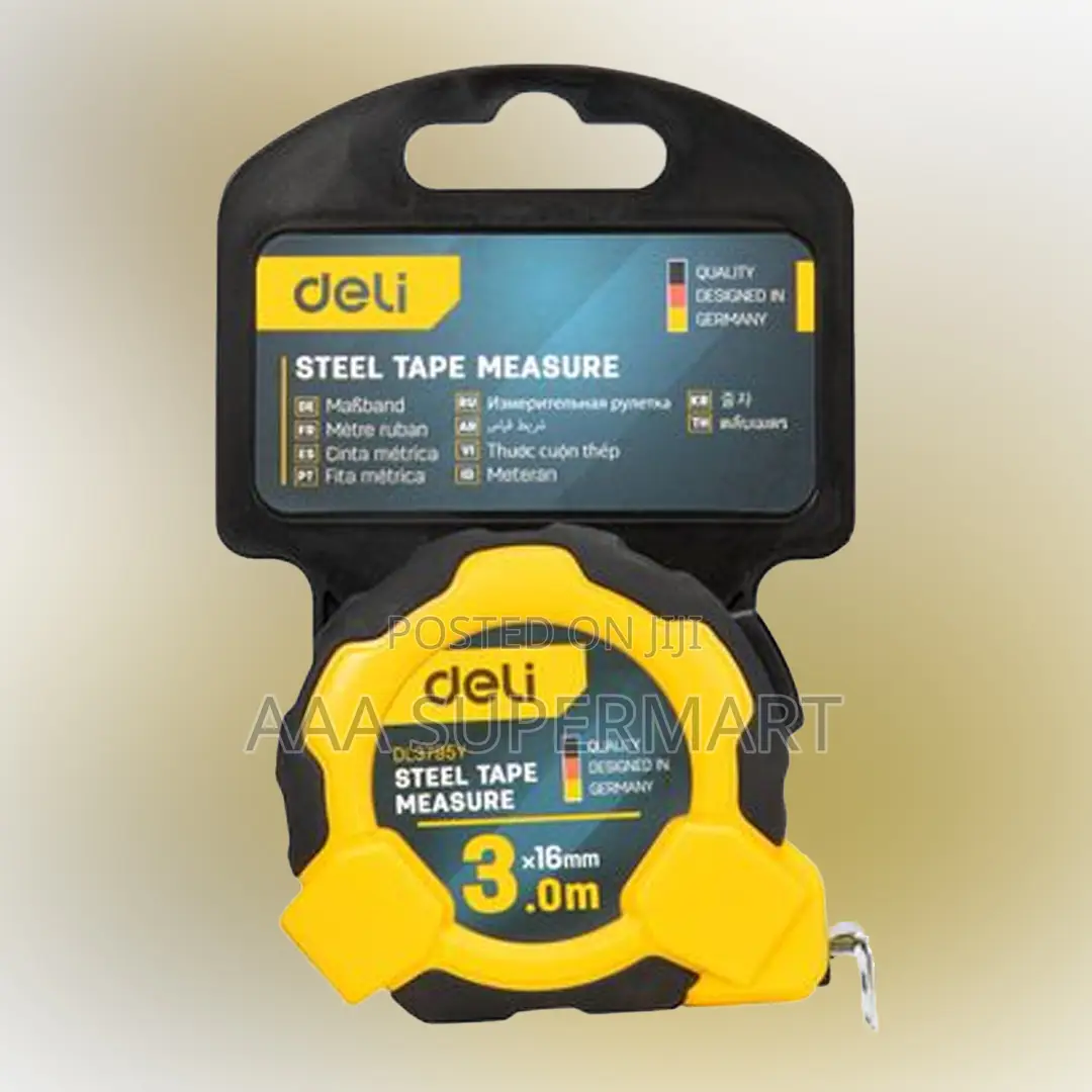 Deli Tools EDL3795Y Steel Measuring Tape