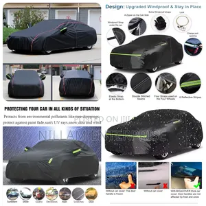 High Quality Universal Black Car Cover