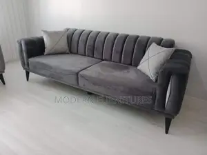 Elegant Dark Grey 3 Seater Sofa