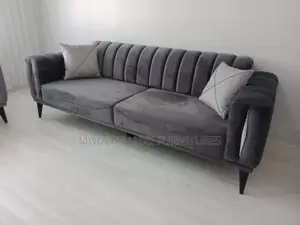 Elegant Dark Grey 3 Seater Sofa