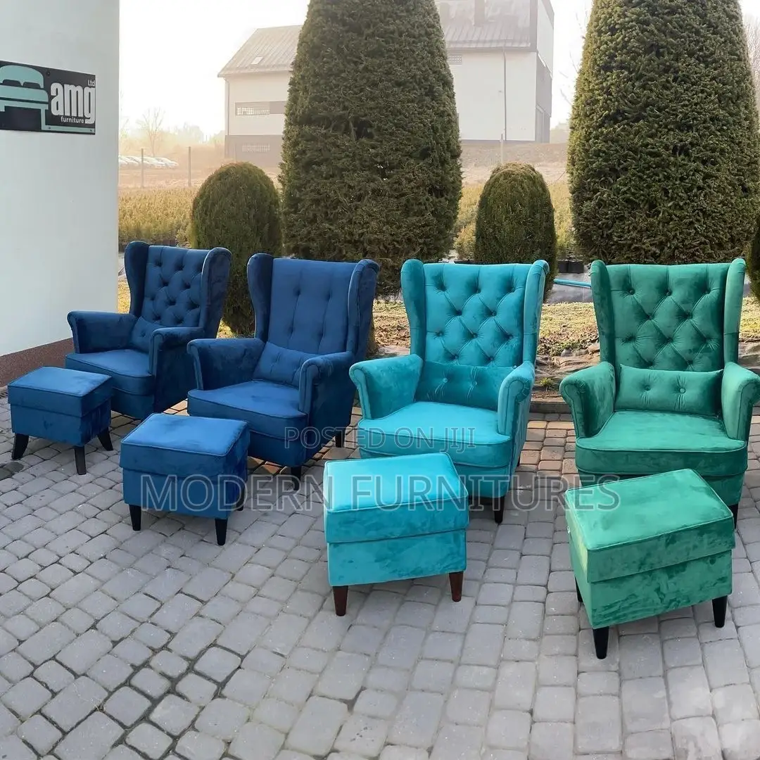 Modern Unique King Chairs/Wing Chairs (Price for Each)