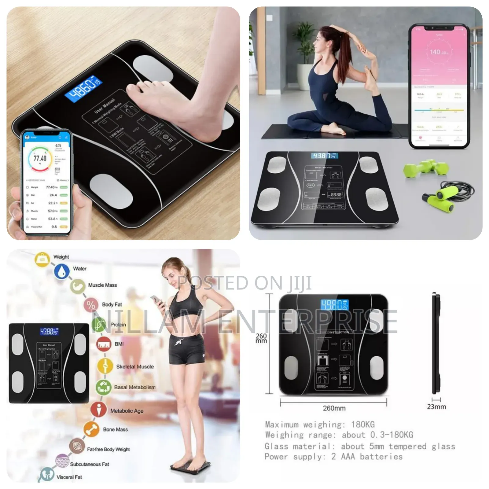 Intelligent Bluetooth Bmi Body Weighing Scale