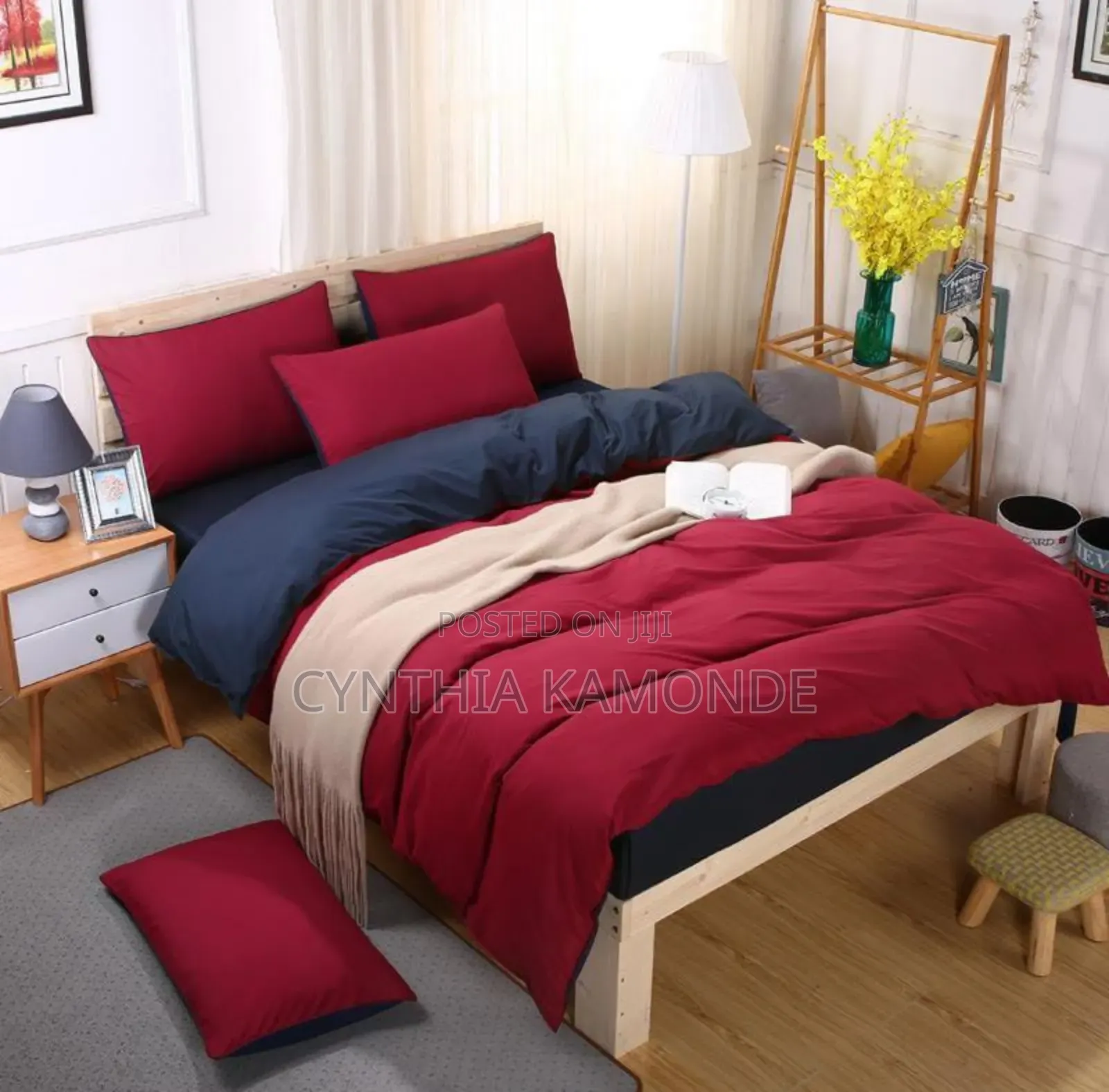 Plain Double Sided Cotton Duvet Covers