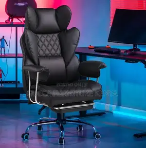 Office Chairs:Full Leather Highback Reclining Computer Chair