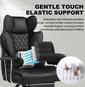 Office Chairs:Full Leather Highback Reclining Computer Chair
