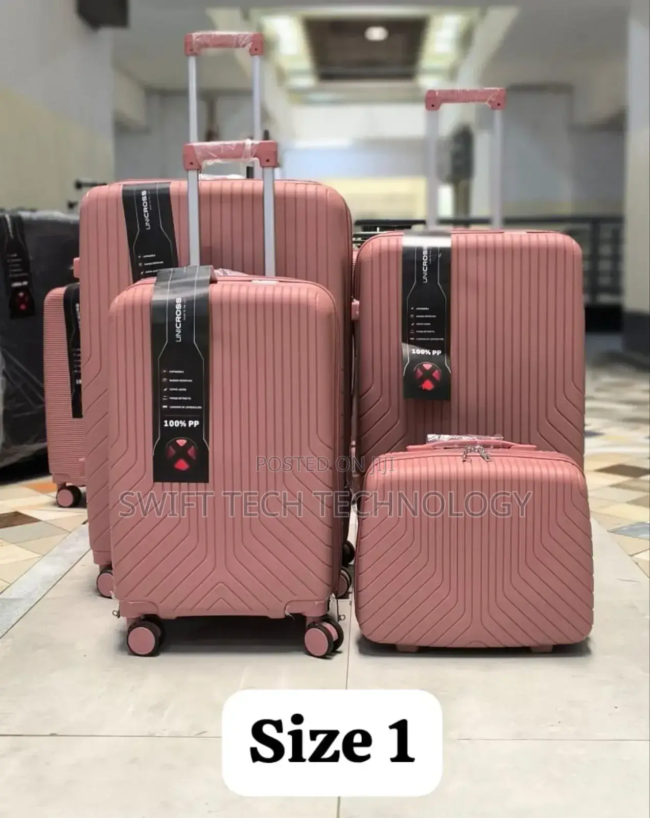 Suitcase 4 In1 Travel Unbreakable Suitcase /Rubbee.