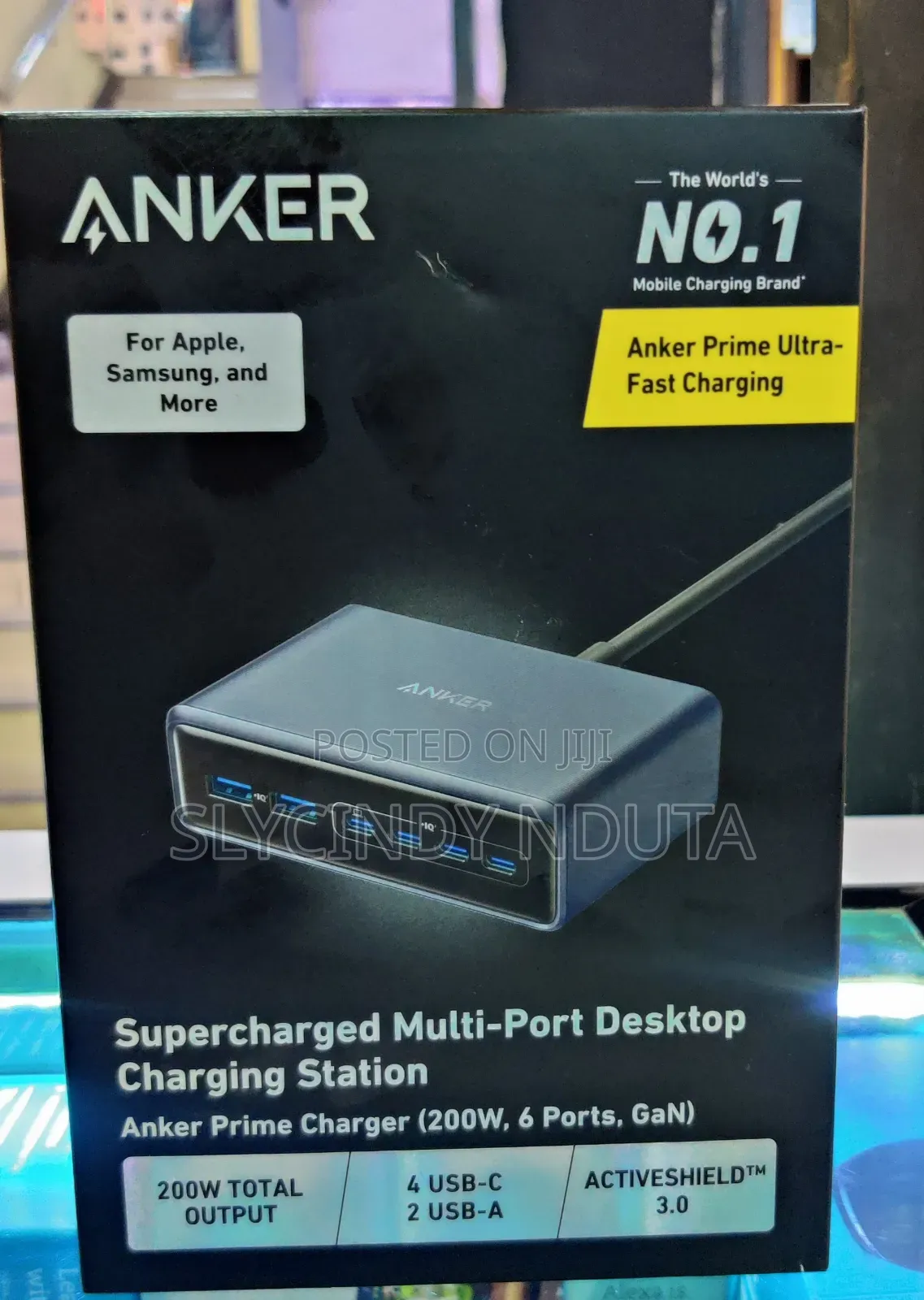 Anker Prime Charger(200w, 6ports,Gan)