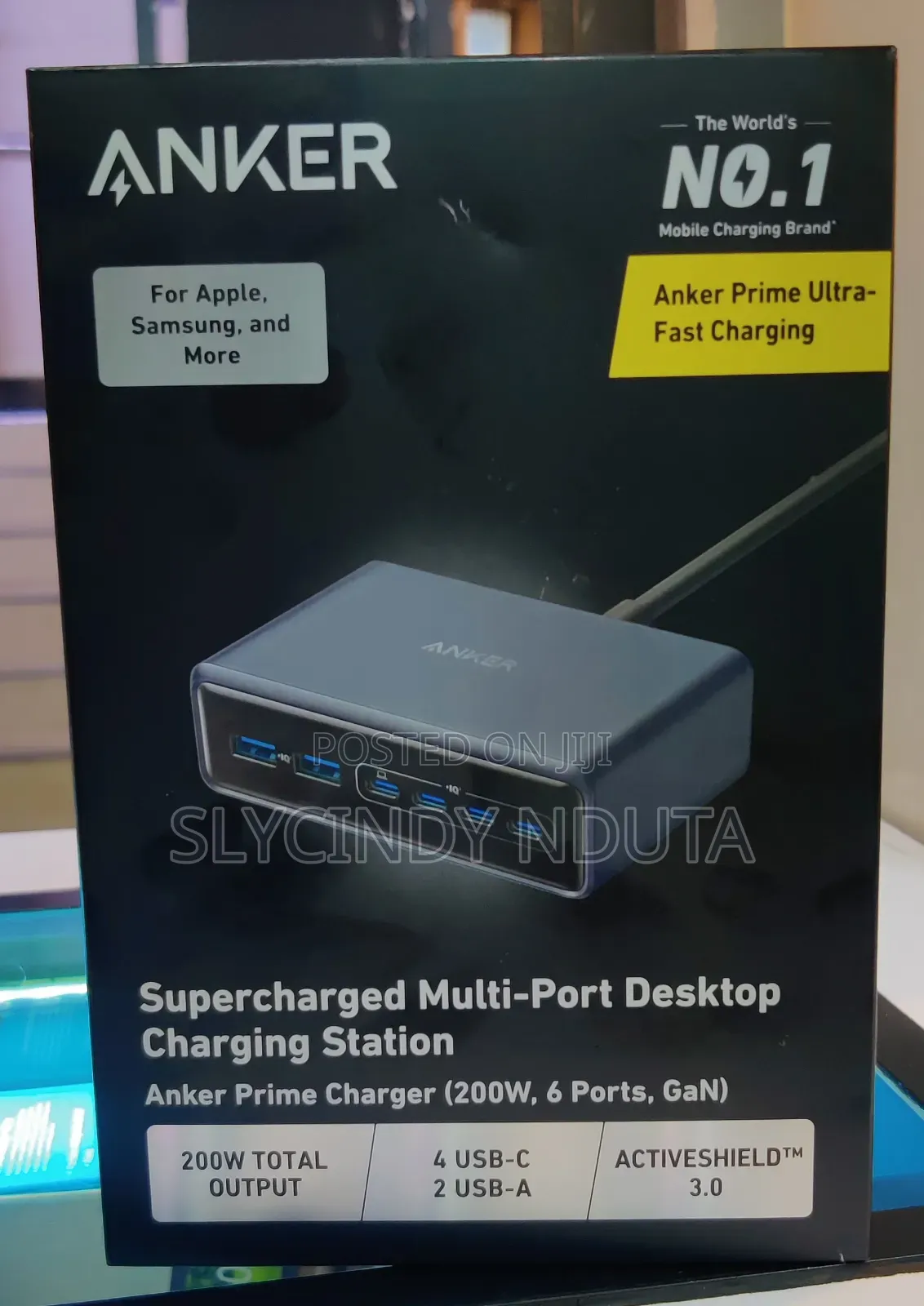Anker Prime Charger(200w, 6ports,Gan)