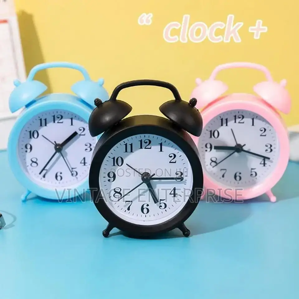 Alarm Clock With Large Analog Battery Operated Clock at Dawn
