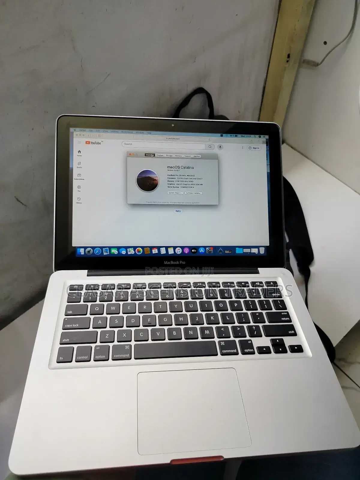 Laptop Apple MacBook 2012 8GB Intel Core I7 SSD 256GB