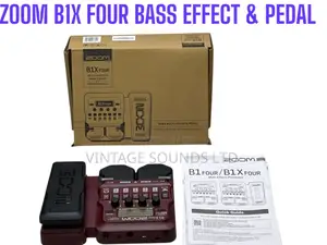 New Zoom B1X FOUR Bass Guitar Multi-Effects Processor/Pedal