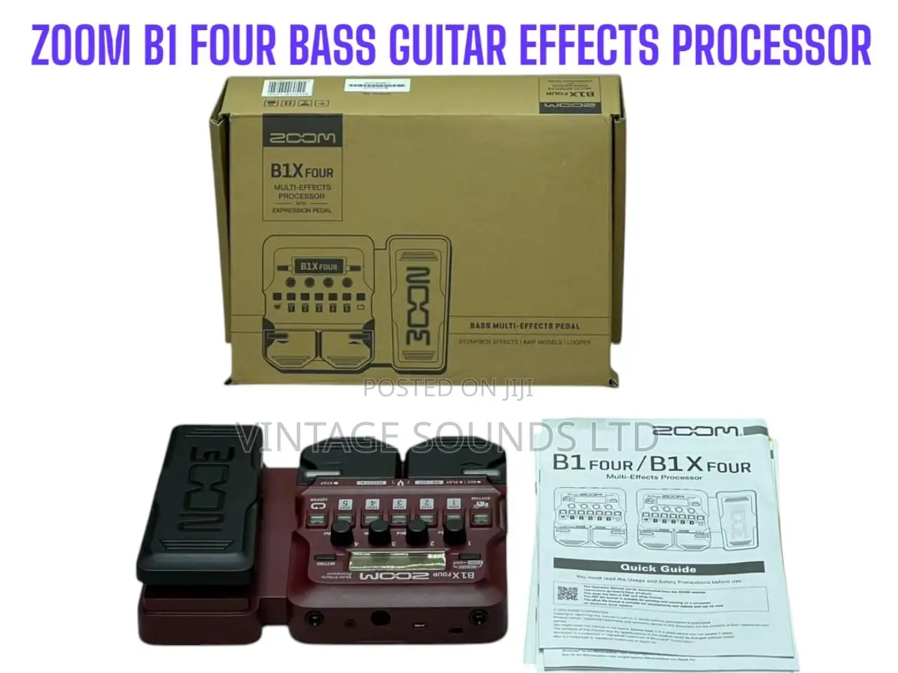 New Zoom B1X FOUR Bass Guitar Effects Processorpedal