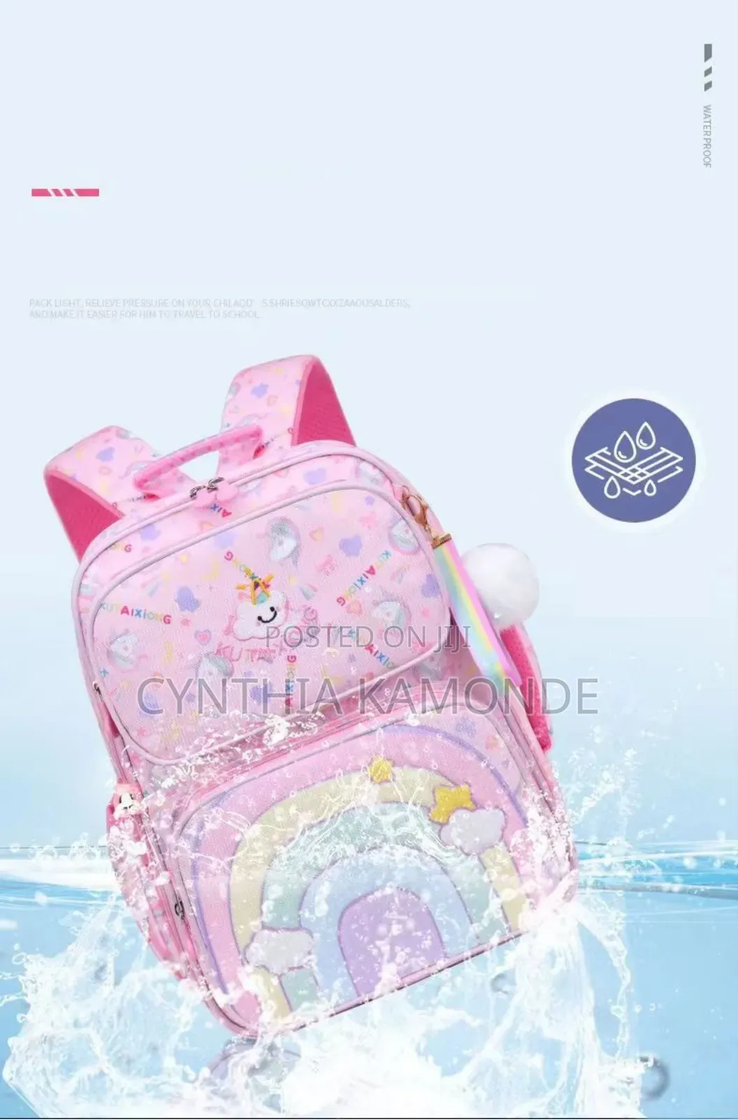Girls Rainbow Backpack