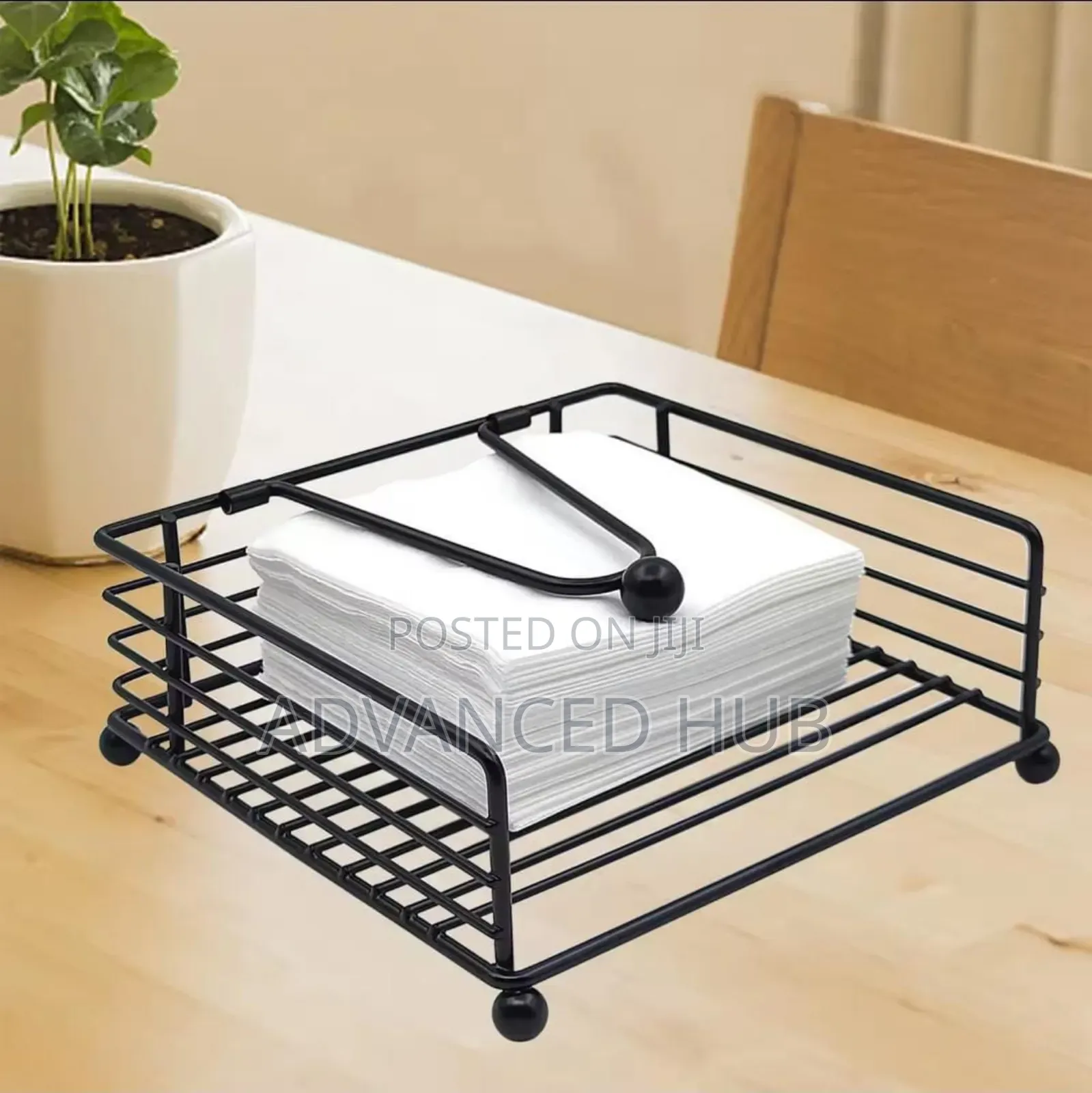 Modern Metallic Serviette Holder