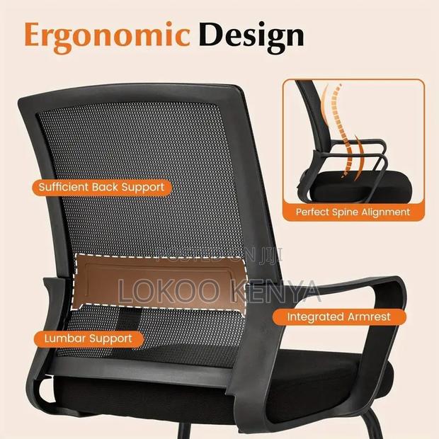 Office Chair :Ergonomic Medium -Back Office Chair - thumbnail 4
