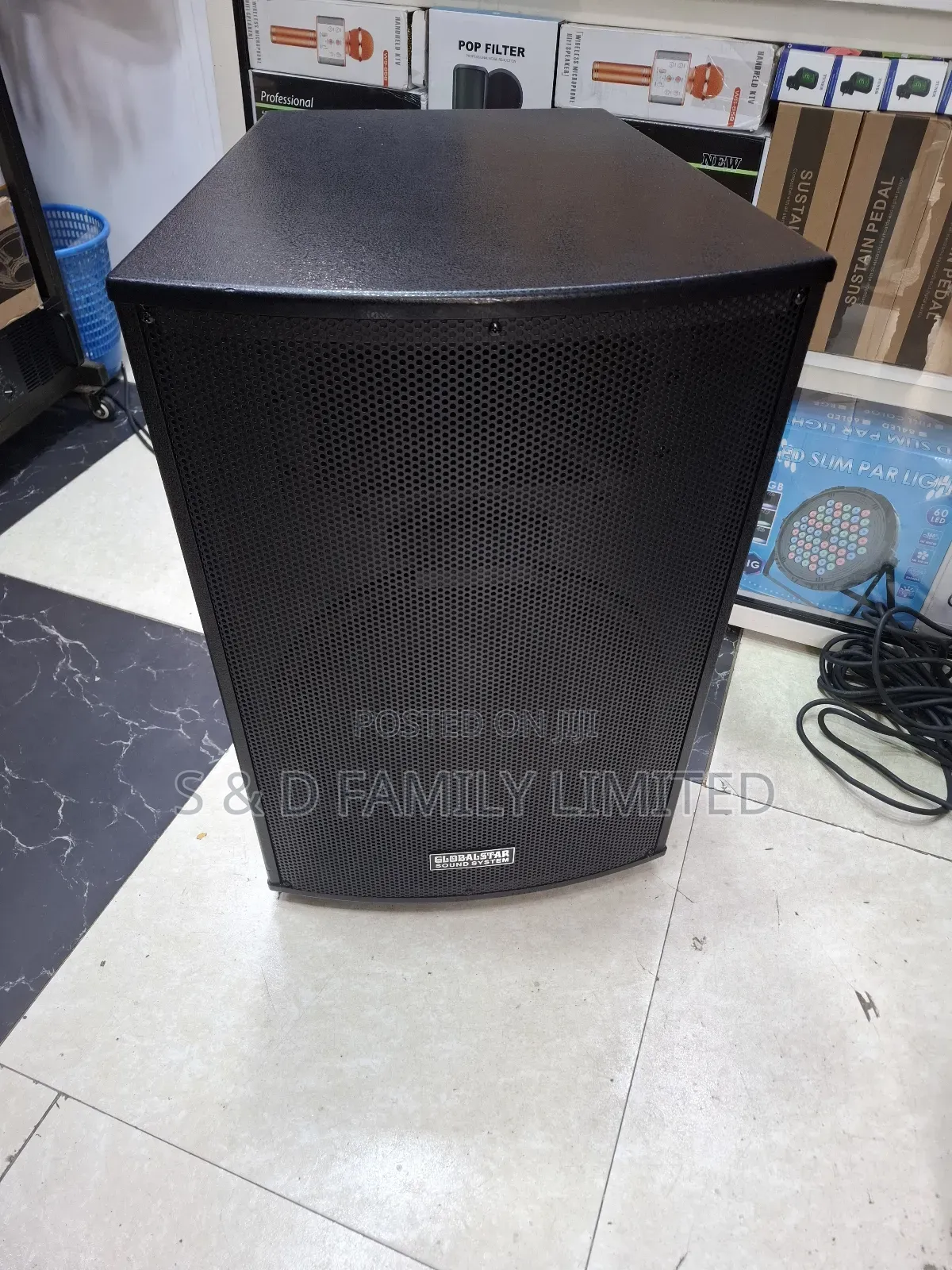 Globlestar 15 Inch Wooden Speaker