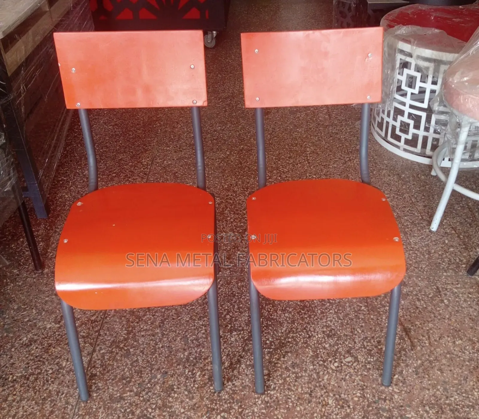 Kindergarten Chairs With Powdercoating Finish.